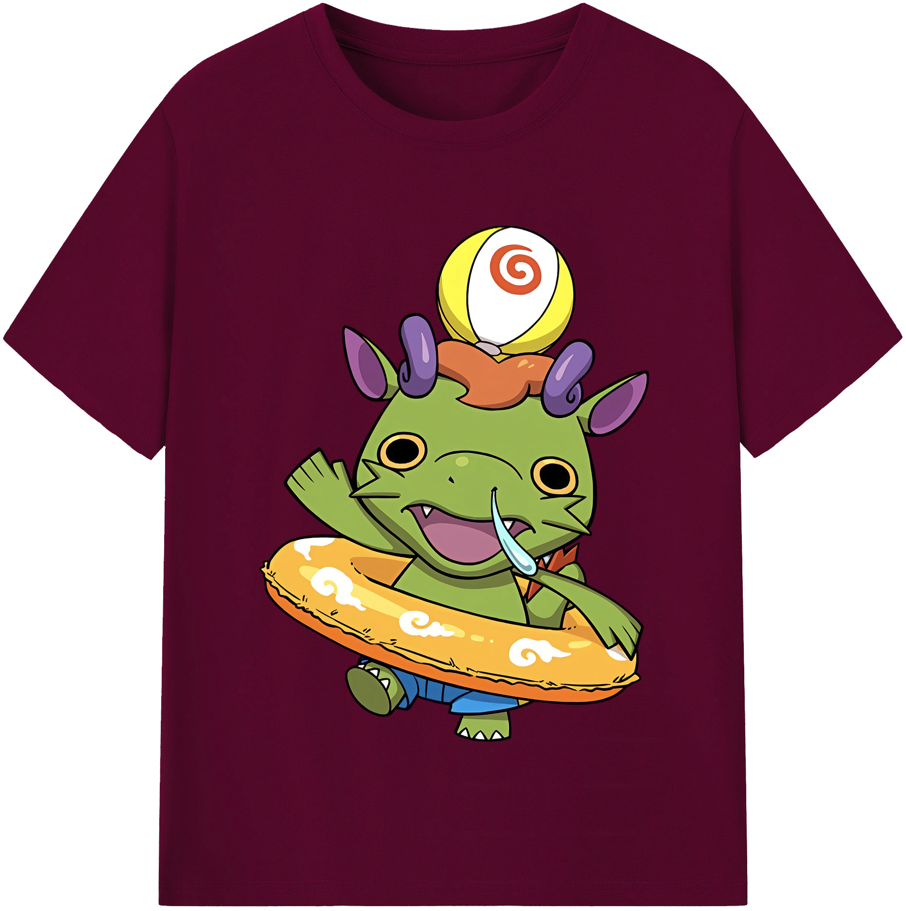 （画像用） 妖怪ウォッチ Yo-kai Watch レディースカジュアルプリントTシャツ（綿100％）